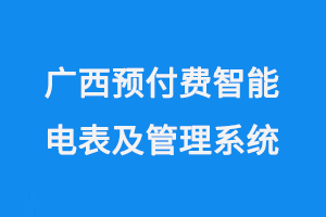 广西预付费智能电表及管理系统